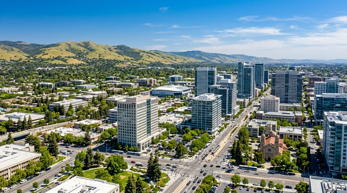 San Jose and Silicon Valley cityscape representing the San Jose dental practice market